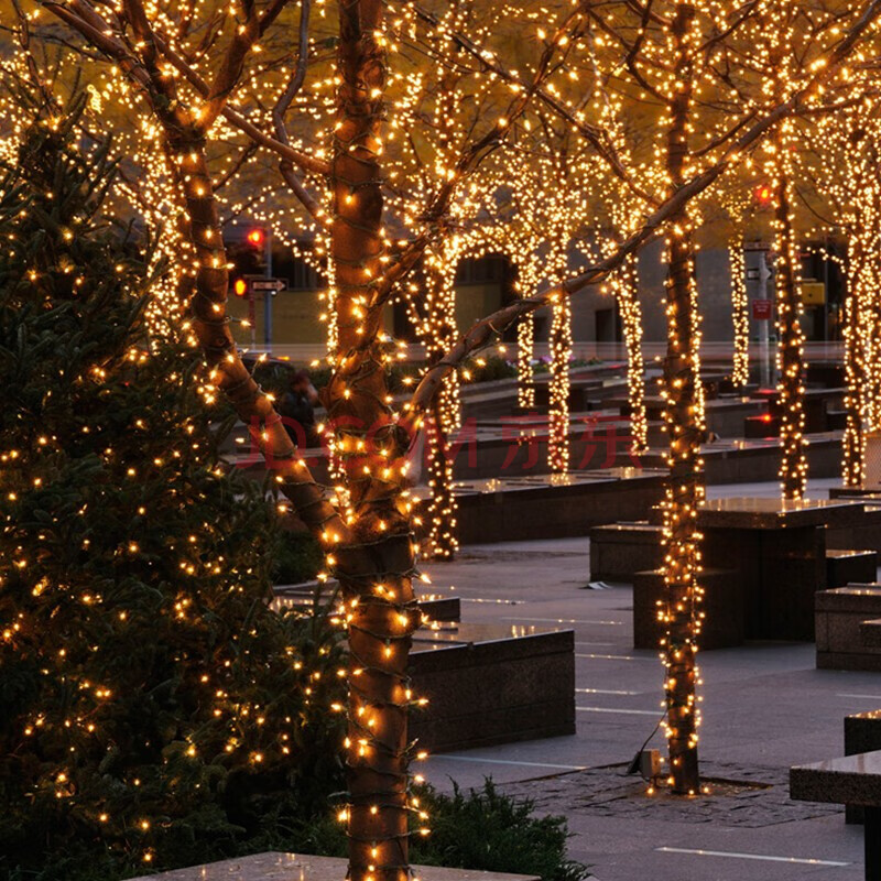 倍绿 太阳能灯景观灯庭院灯户外防水led灯串树灯满天星节日装饰串灯
