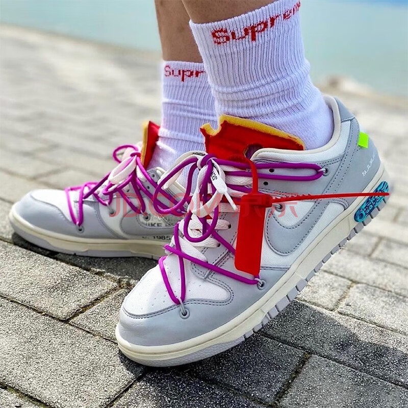 nike off-white x dunk low the 50板鞋 cu6015-700 no.