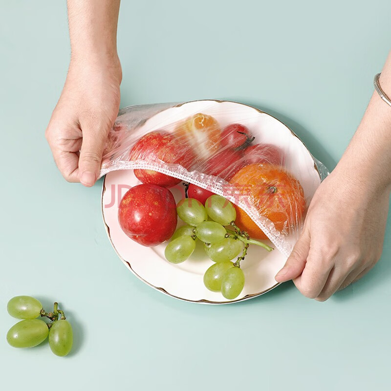 宜洁(yekee) 食品级保鲜罩一次性保鲜膜套100只装 y-3974