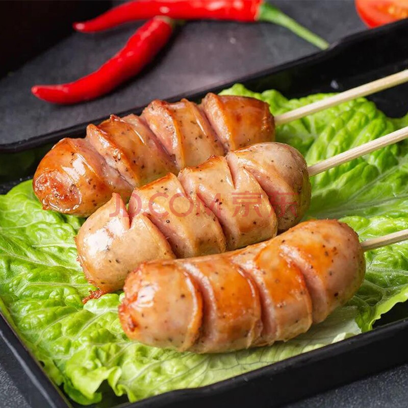 御农台湾风味原味黑胡椒香肠热狗 火山石地道猪肉烤肠 20根黑胡椒味