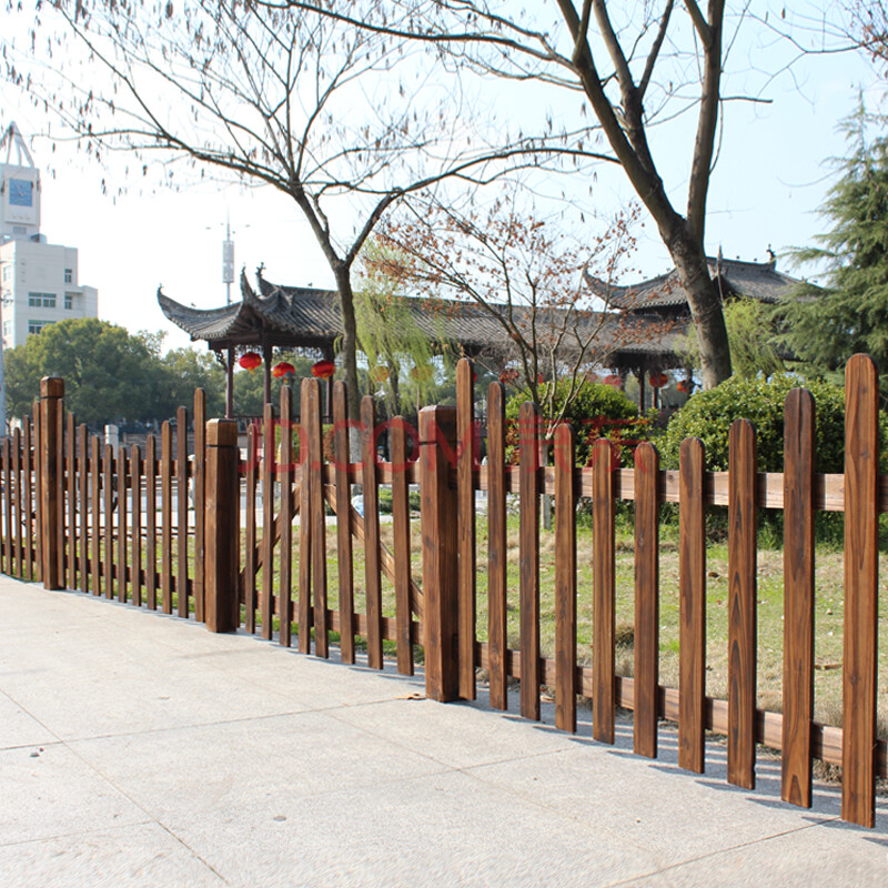 三木园艺 户外庭院院墙围栏栏菊栏门木头花园护栏草坪栏杆绿化带