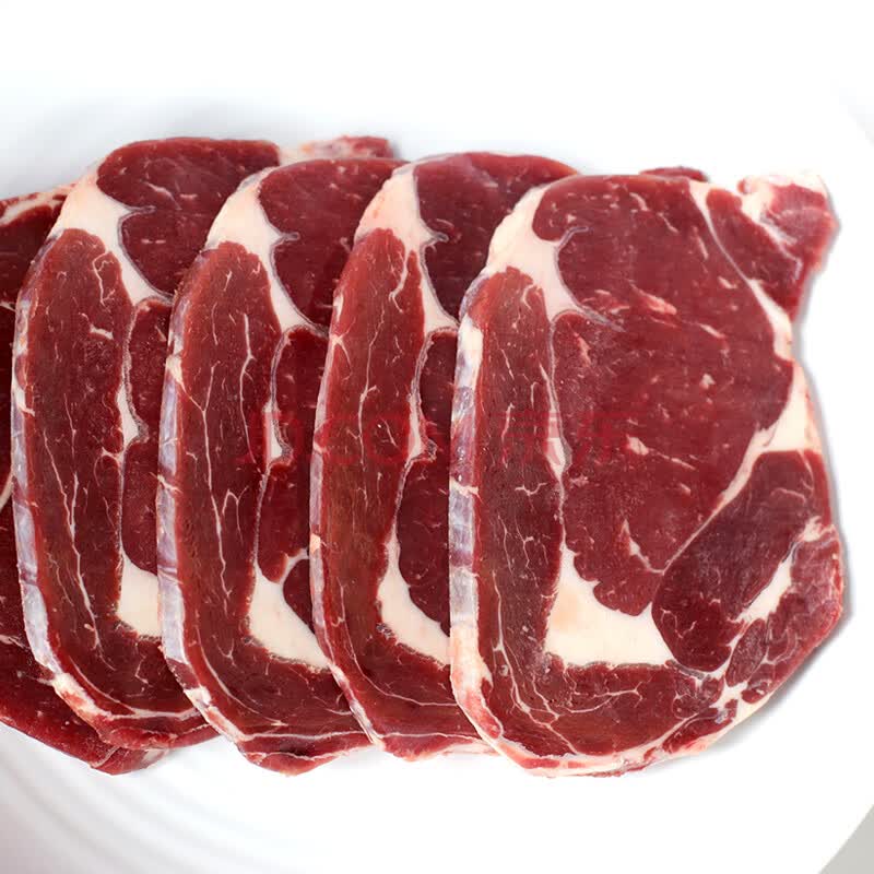 如康 巴西进口眼肉牛排 700g/袋 5片 原切牛排套装