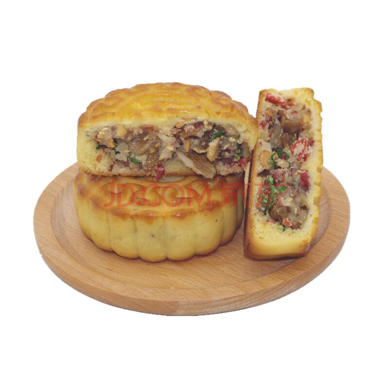 东北老式五仁月饼 黑芝麻无糖月饼 酥皮月饼 豆沙1个