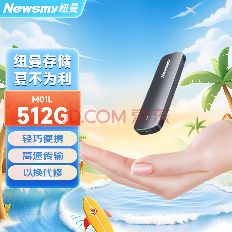 ӪŦNewsmy512GB̬ƶӲ̣PSSDM01LType-cUSB3.2ȶȫЯ249Ԫ