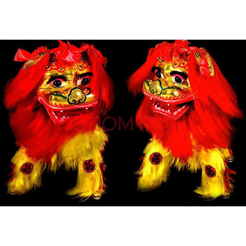 舞狮道具醒狮电镀狮头北狮 南狮舞龙道具狮头 舞狮 吉祥狮