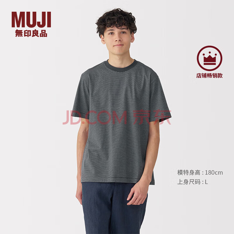 ӡƷMUJIʽñ֯ԲTʿп25ļװɫS(165/84A)78Ԫ