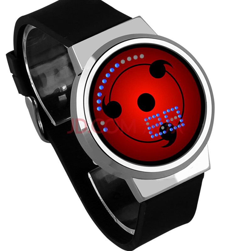 佐助万花筒写轮眼卡卡西鸣人宇智波鼬触屏个性定制表 写轮眼 银白色