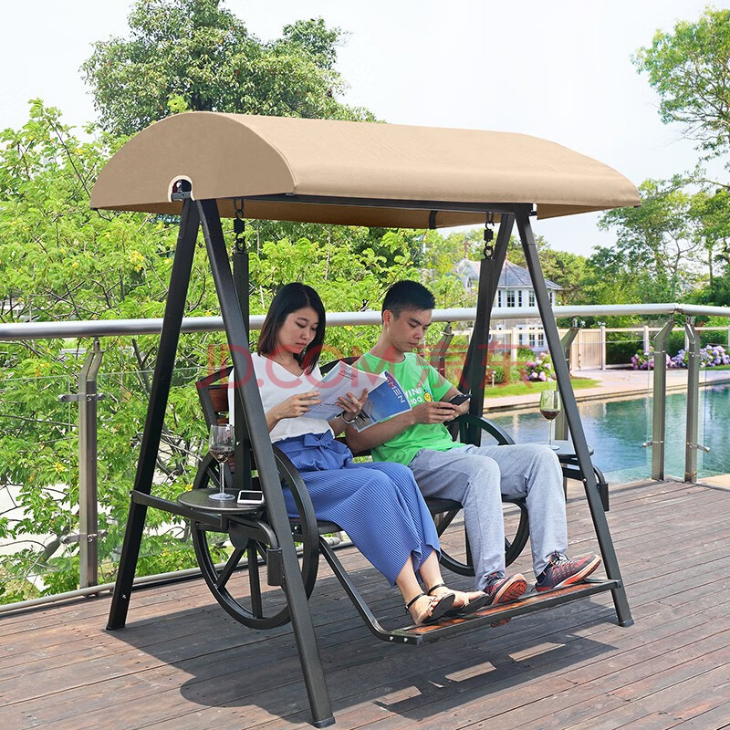 双帝 吊椅户外秋千双人摇椅室内外庭院吊篮阳台花园藤椅成人摇篮吊篮