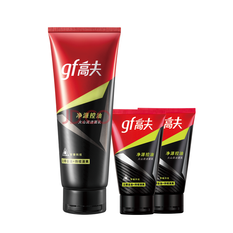 高夫净源控油火山泥洁面乳150g送面膜 2 畅透