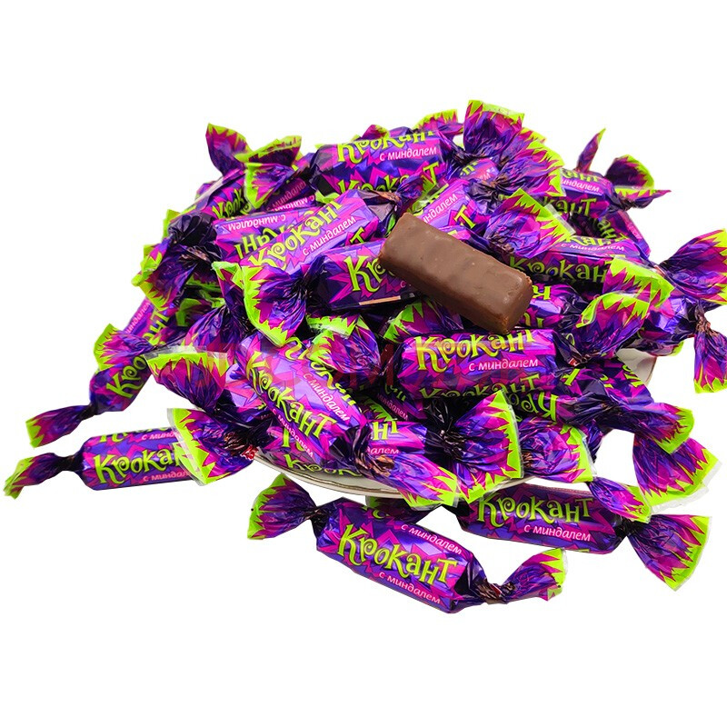 kdv俄罗斯紫皮糖 原装进口零食 kpokaht俄罗斯巧克力 巧克力糖果喜糖