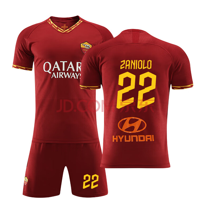 19-20足球服套装罗马球衣24号弗洛伦齐22号扎尼奥洛9号哲科主场学生