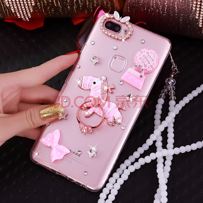 金立m7手机壳gionee m7l保护套带水钻挂绳全包边防摔硅胶软壳女款