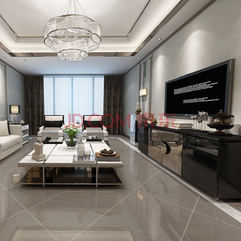 世强瓷砖 现代简约瓷砖600x1200客餐厅地板砖防滑耐磨 sqtt126008b