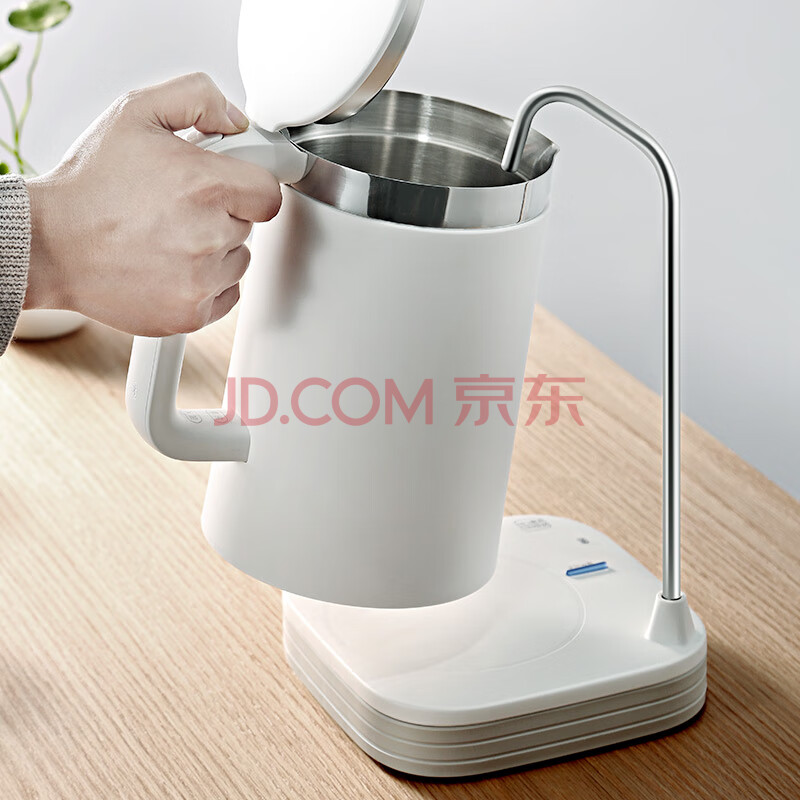 优艾德米uandme桶装水电动抽水器自动压水器无线充电式饮水吸水机加水器双泵桶桌两用上水器白色 爱稳赢商城