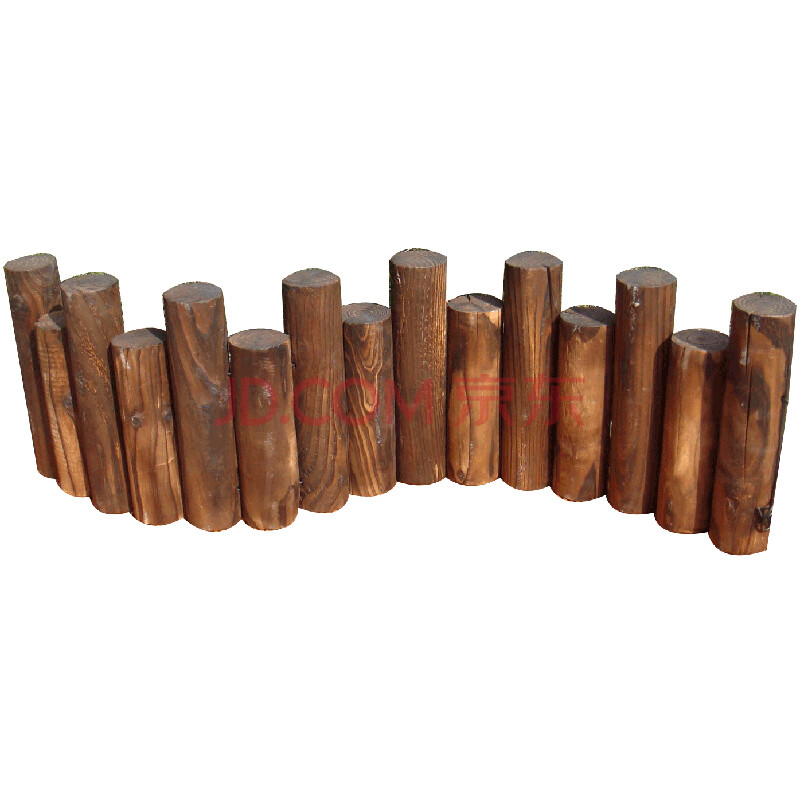 庭院户外防腐木小篱笆扎栏阳台种花花园花池装饰圆木木桩围栏栅栏