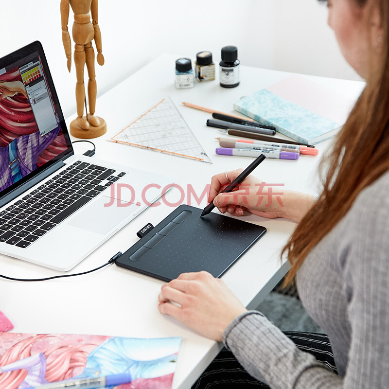 Wacom和冠数位板手绘板手写板写字板绘画板绘图板电子绘板电脑绘图板ctl 4100 K0 爱稳赢商城