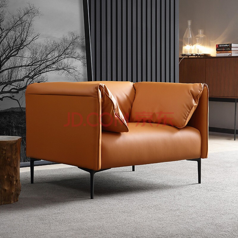 卡斯千惠 真皮沙发头层牛皮小户型三人位四人位意式简约客厅家具 a03