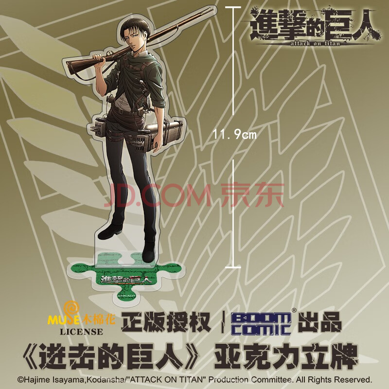 进击的巨人周边亚克力立牌兵长艾伦动漫手办摆件二次元 利威尔 立牌