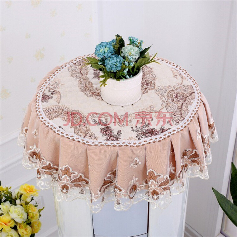 空调布罩立式布艺空调巾盖布圆形柜式立体空调套防尘罩园柱型筒 花园