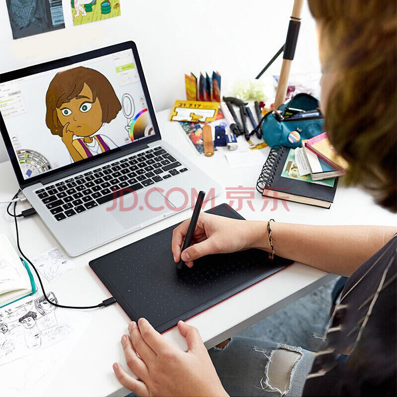 Wacom和冠数位板手绘板手写板写字板绘画板绘图板电子绘板电脑绘图板ctl 672 K2 F 爱稳赢商城