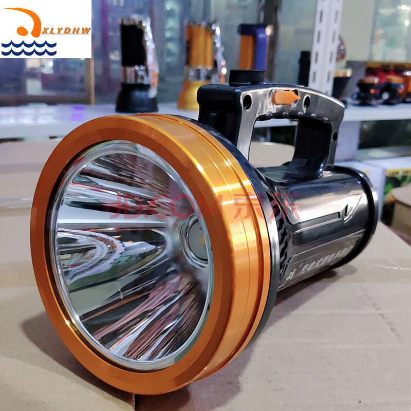 照野鸡兔子灯led手提探照灯强光5000米超亮锂电大功率钓鱼捕蝉手电筒