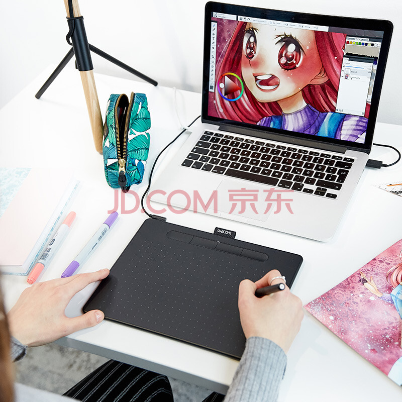 Wacom和冠数位板手绘板手写板写字板绘画板绘图板电子绘板电脑绘图板ctl 6100 M号 爱稳赢商城