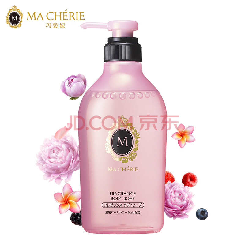 资生堂玛馨妮 Ma Cherie 花漾香氛沐浴露450ml 日本进口沐浴乳 爱稳赢商城