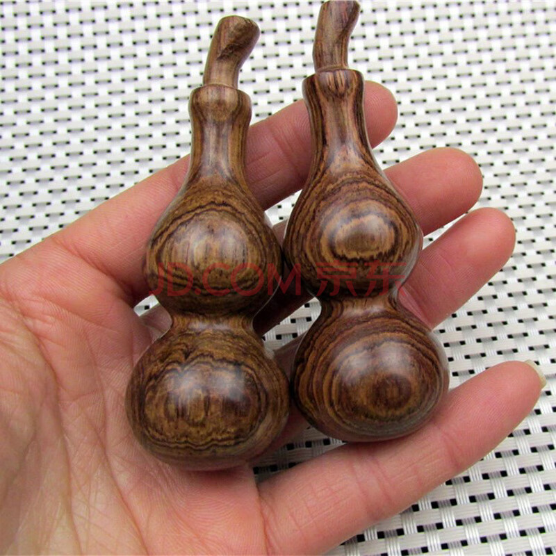 s乌木紫光檀葫芦实木手把件 木雕沙漠铁绿檀黄花梨小叶紫檀 黄花梨