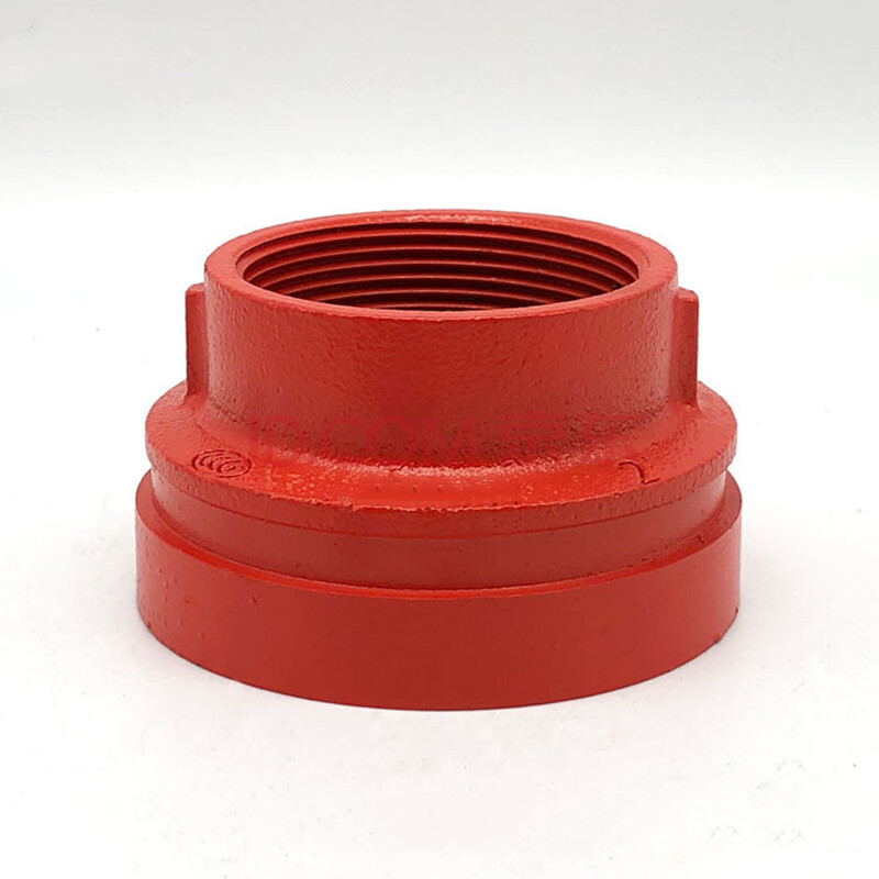 波浩bohao 114φ 小头42 沟槽丝接消防大小头同心异径管沟槽转丝牙