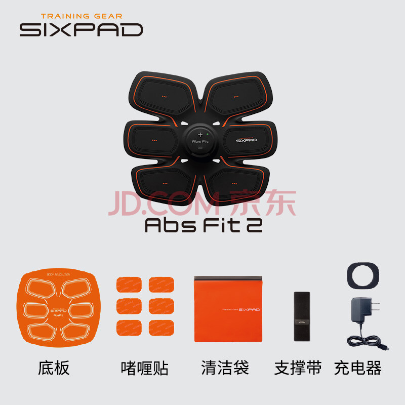 SIXPAD Abs Fit 2 腹部健身器材家用EMS智能健腹仪健腹轮健腹贴筋膜枪_