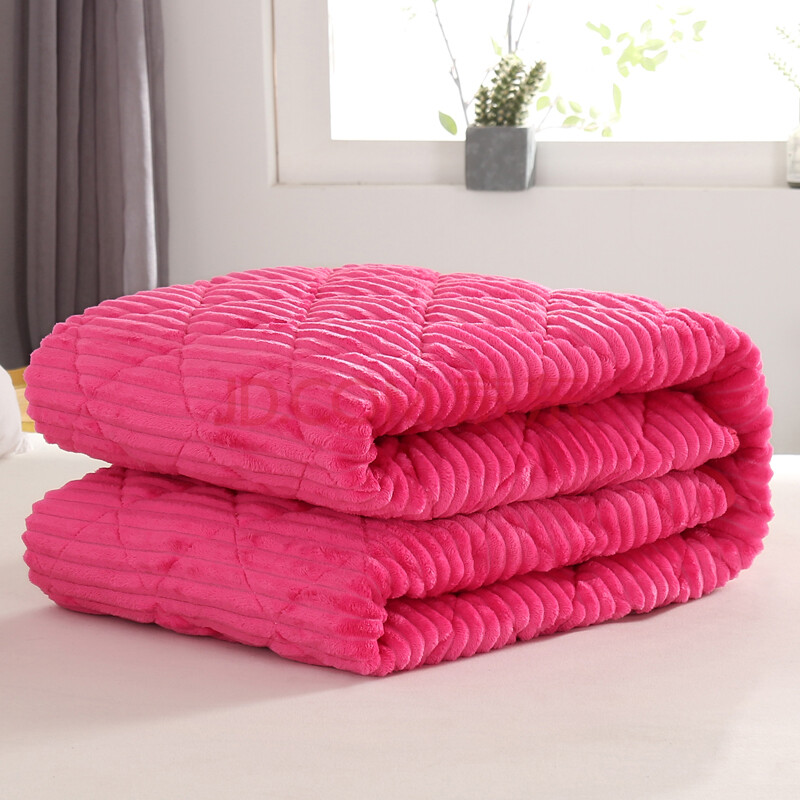 珊瑚绒床单单件加绒冬天铺床毯双人法兰绒床单夹棉加厚保暖 魔法绒