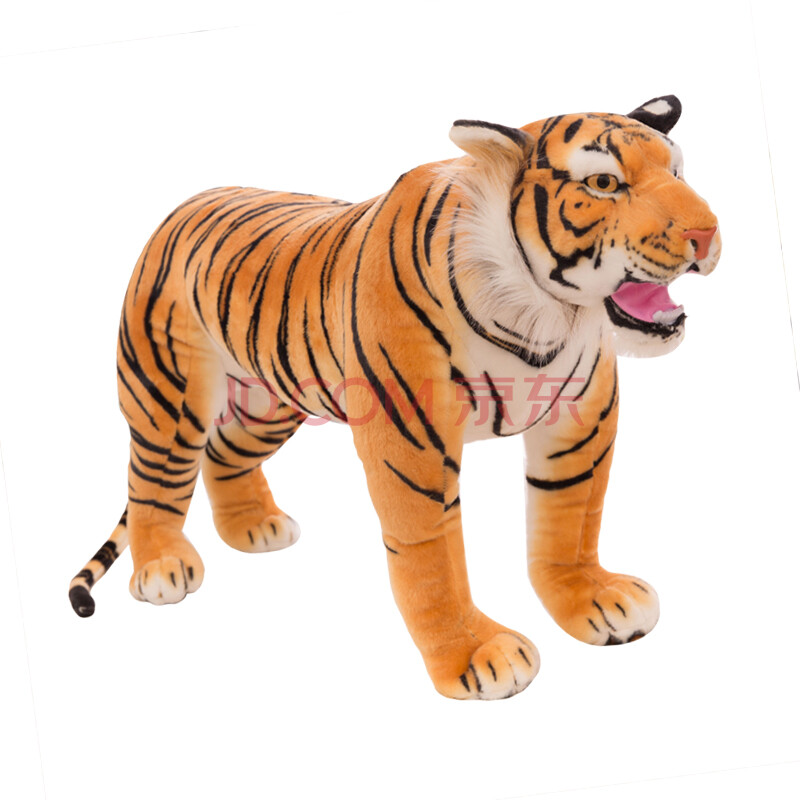 【新品】老虎玩偶 仿真老虎公仔卧虎布老虎毛绒玩具生日礼物居家摆设