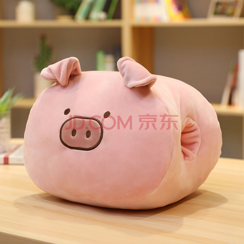粉萌 可爱卡通暖手捂暖手筒手枕暖手抱枕冬季保暖抱枕可插手公司活动