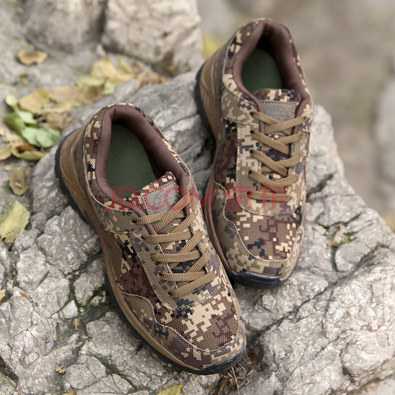 迷彩跑鞋男女军训鞋荒漠跑步鞋超轻透气特大码4748迷彩鞋色运动鞋训练