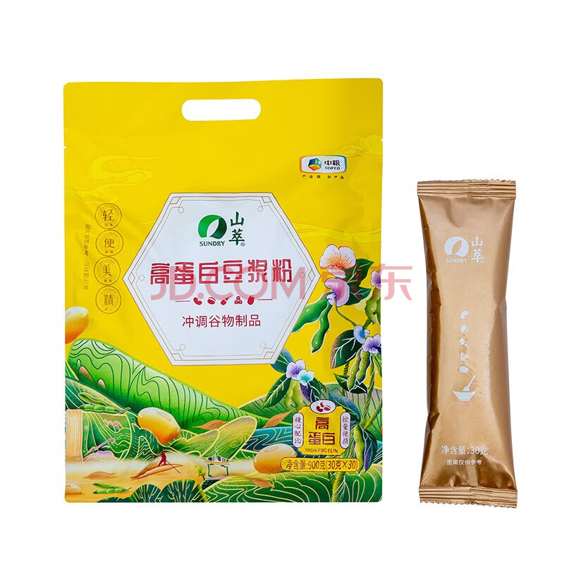 中粮山萃营养粉 五谷营养粉冲饮谷物早餐冲调代餐 山萃高蛋白豆浆粉