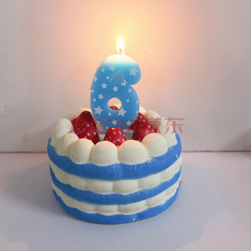 爱漫蒂 数字蜡烛五角星儿童生日蜡烛 彩色大蜡烛 生日装饰可爱蛋糕