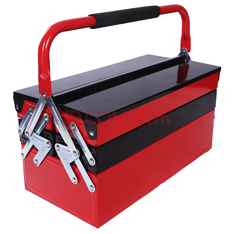 威克(vico)wk990014 三层金属工具箱 家用五金工具箱 车载收纳箱 电工