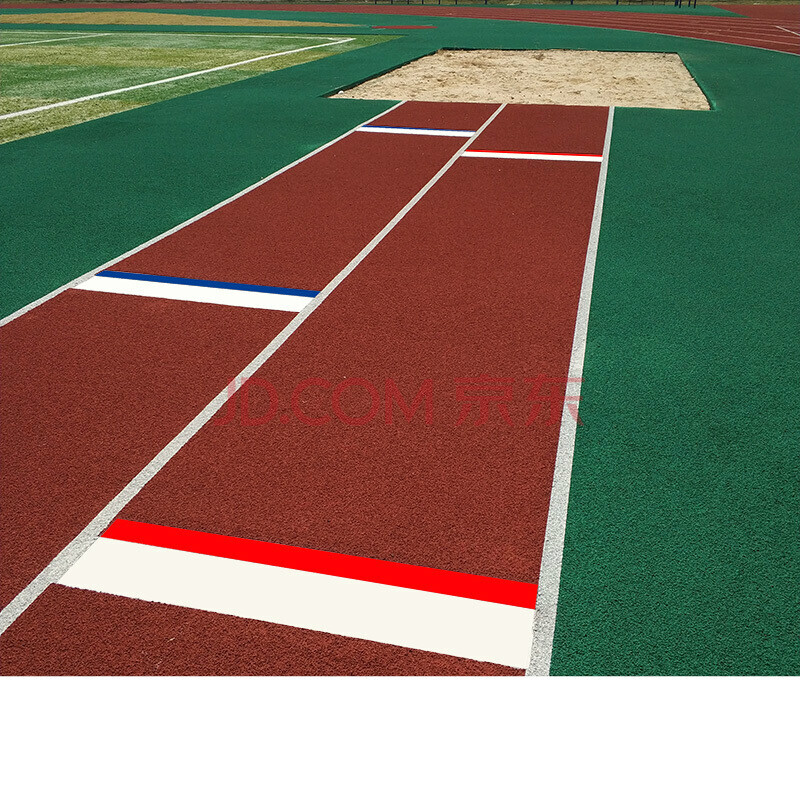 橡皮泥起跳板三级沙坑跳实木耐用沙坑跳远起跳板助跳板myfs 〖预埋件