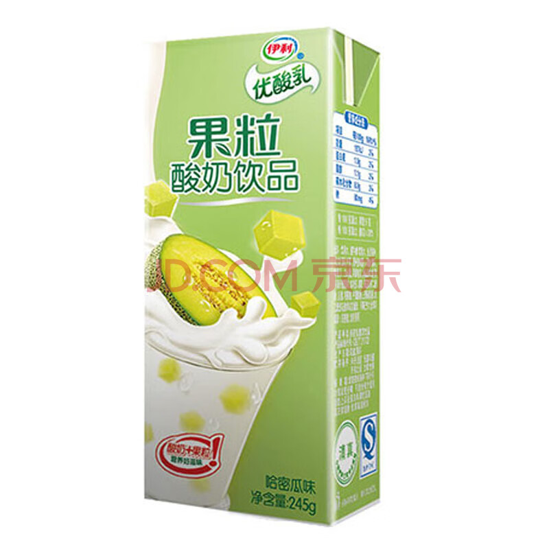 伊利 優酸乳果粒酸奶飲品(哈密瓜味) 245g/包