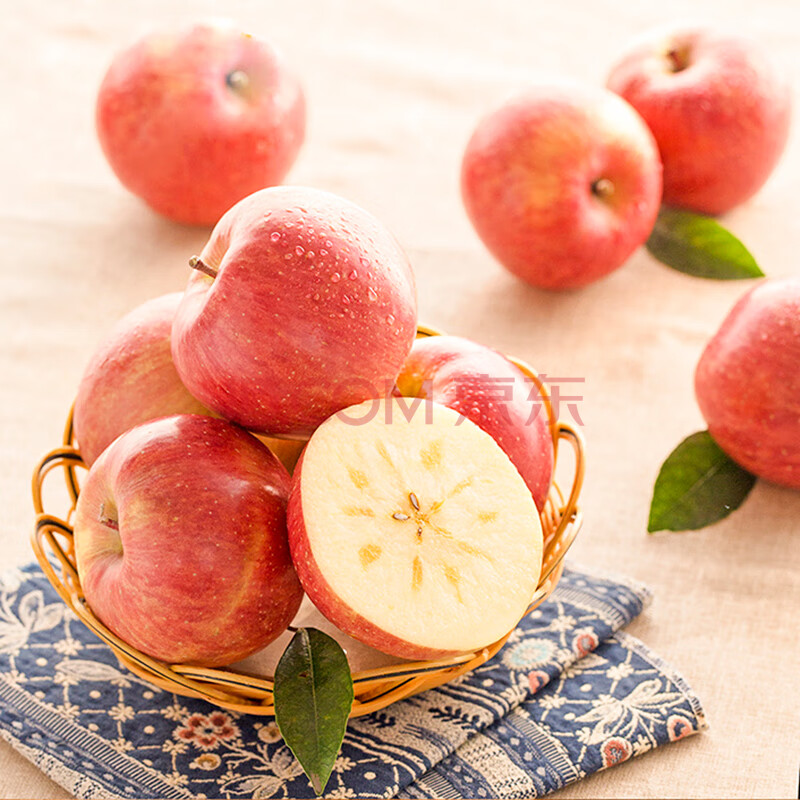 佳多果 新疆阿克苏苹果 果径90mm以上 10-12粒 净重4kg以上 新鲜水果