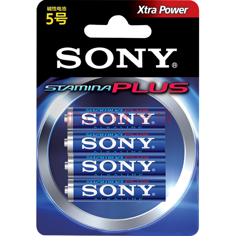 索尼(sony)5号电池4粒卡装碱性干电池 儿童玩具/血糖仪/遥控器/挂钟