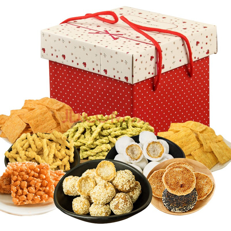 湖北特产礼盒装糕点伴手礼怀旧年货送礼零食大礼包2400g 永远开心礼盒