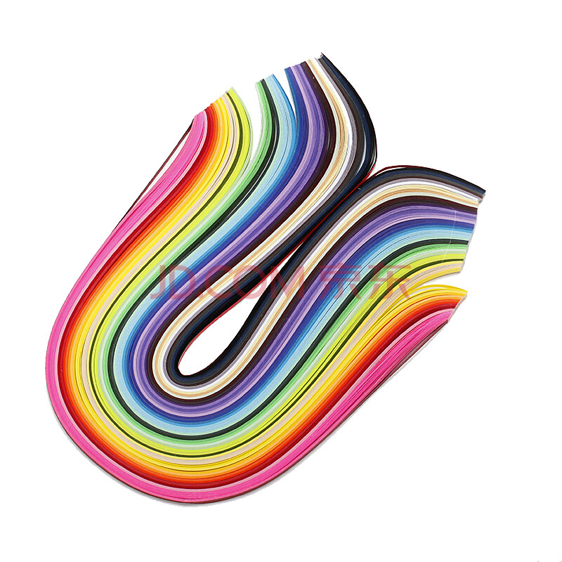 24色/50色衍纸材料 彩色单色衍纸条 卷纸艺术手工制作材料纸条10mm