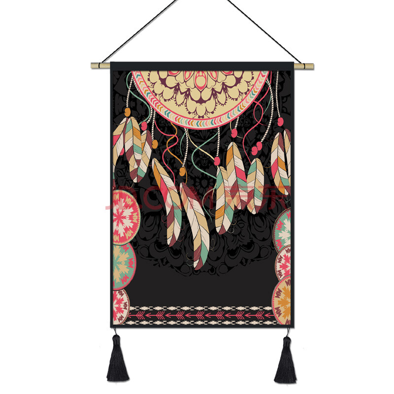 布画挂件 民族挂毯装饰波西米亚挂布布艺壁毯民宿装饰卧室客厅墙面