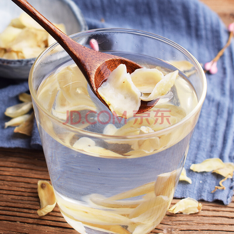 祁草养生 茶叶 花草茶 百合干 干百合片花茶100g/罐 可搭金银花菊花