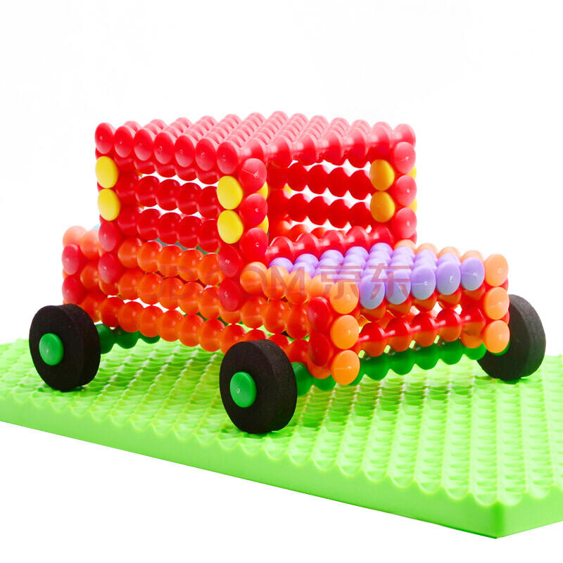 光华玩具竹节棍211片带底座 百变立体拼插积木玩具百变立体拼插益智