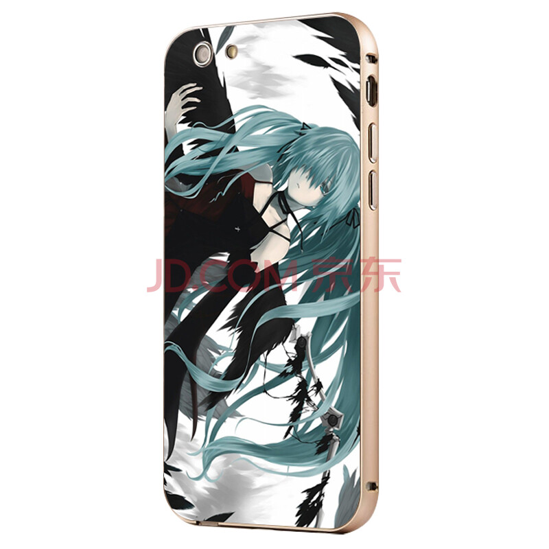 匠圣 初音未来金属边框手机壳明星动漫卡通图片照片diy来图定制后盖背