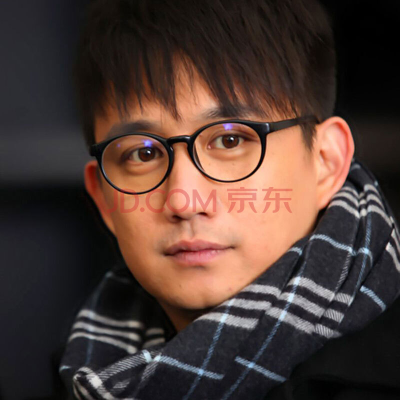 超轻板材眼镜架 近视眼镜女款 阿拉蕾眼镜框 男款圆眼睛 黑框内红脚