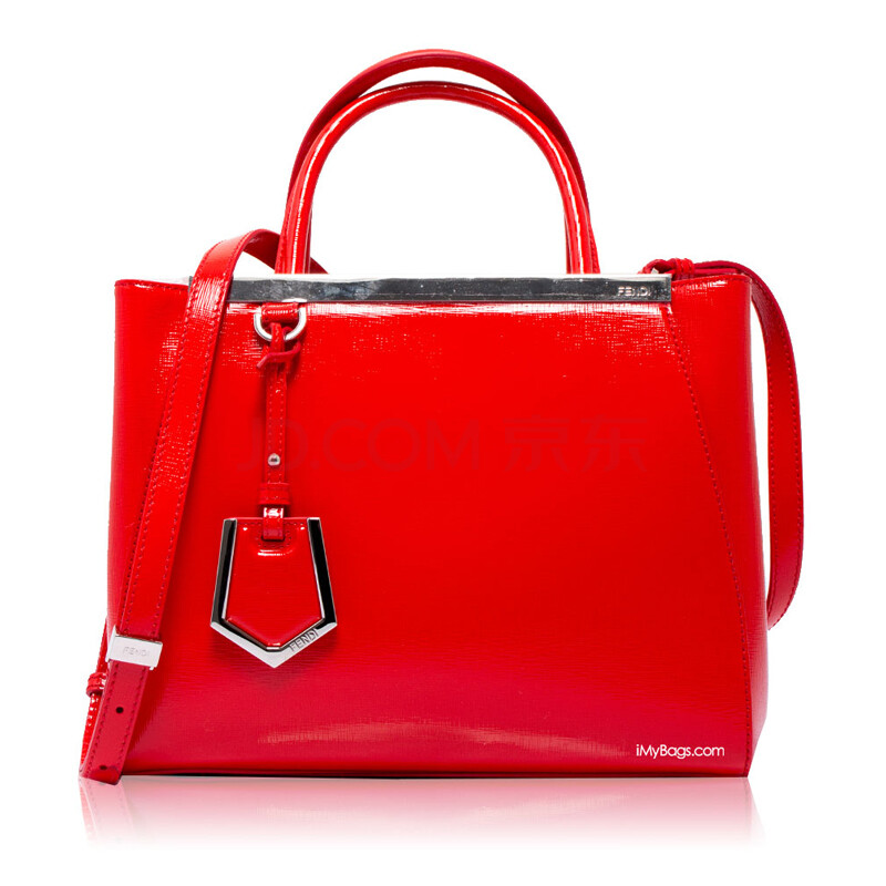 意大利奢侈品品牌fendi芬迪小号手提单间斜跨真皮女包8