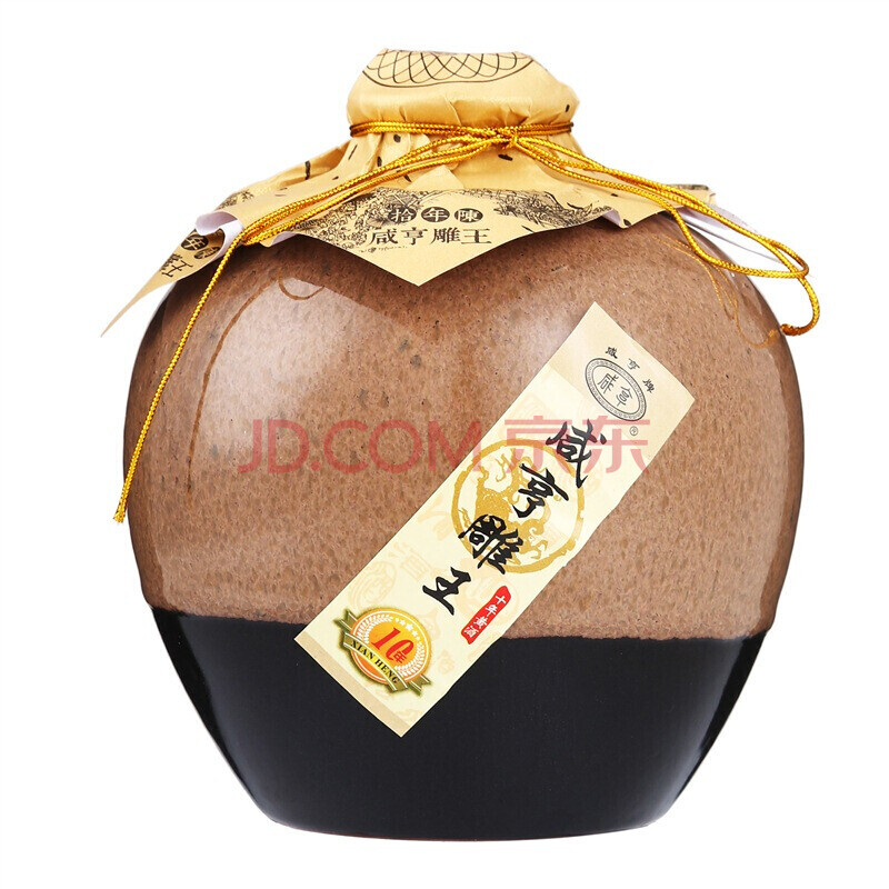 咸亨黄酒 雕王 十年陈酿 半甜型坛装 500ml装